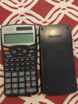 Calculator for electric and electronics course.