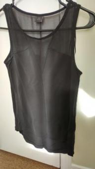 Zara Sheer Black Top (Size S)