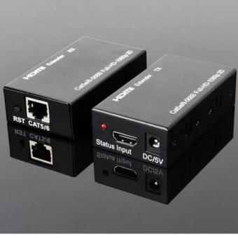 Extensor e Adaptador HDMI 3D 1080P para Ethernet CAT5E, CAT6, 60 Metros